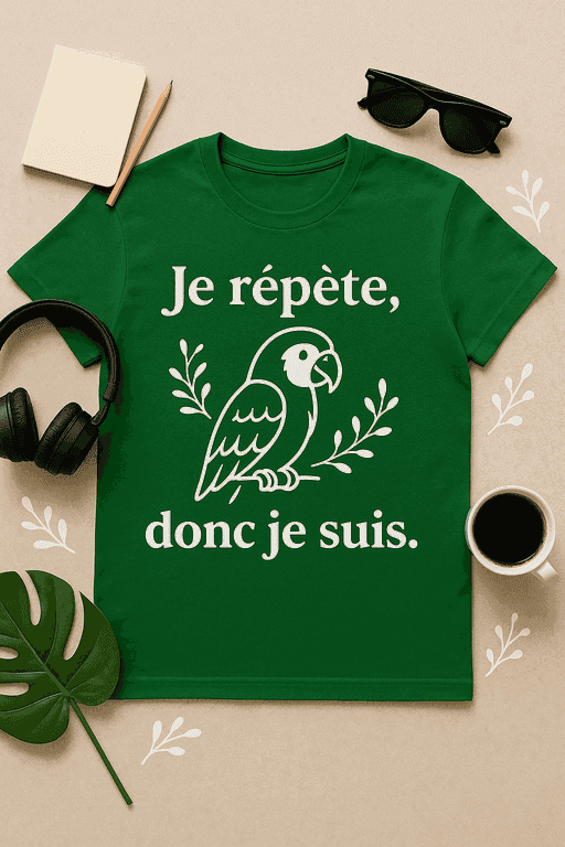 T-shirt Je répète, donc je suis