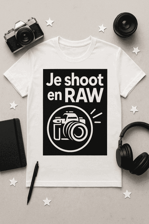 T-shirt Je shoot en RAW
