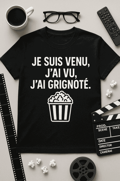 T-shirt Je suis venu, j’ai vu, j’ai grignoté