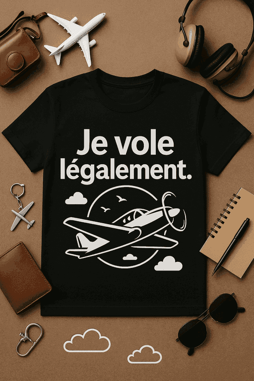 T-shirt Je vole légalement