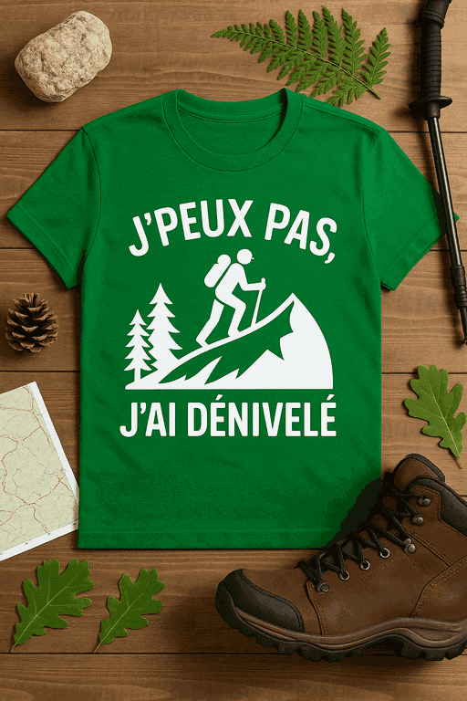 T-shirt J'peux pas, j'ai dénivelé