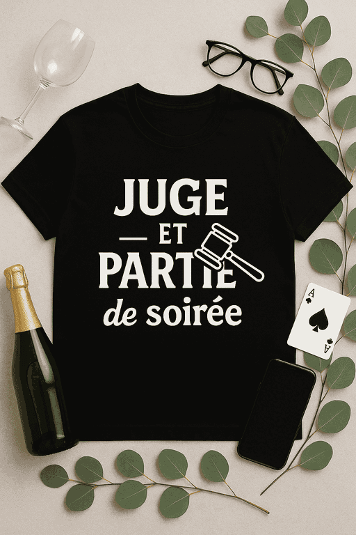 T-shirt Juge et Partie de Soirée