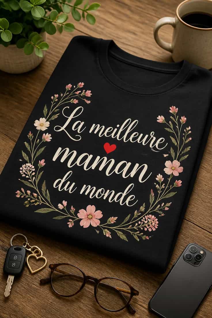 T-shirt maman Lyon – La meilleure maman du monde