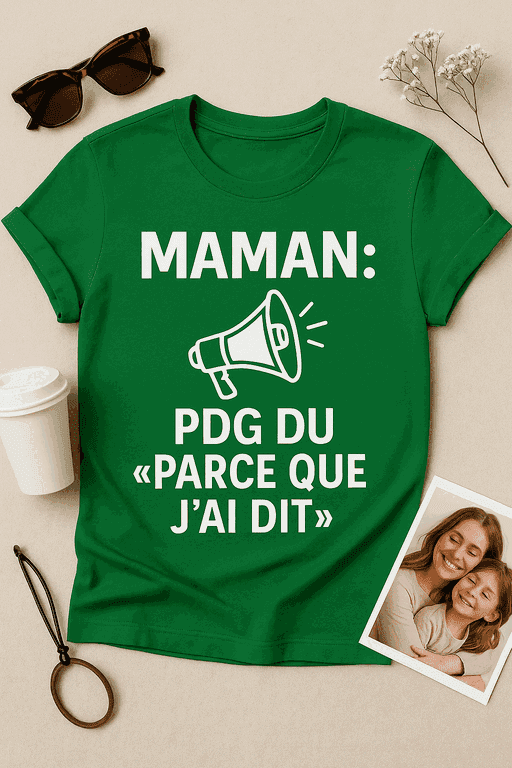 T-shirt Maman : PDG du « Parce que j’ai dit »