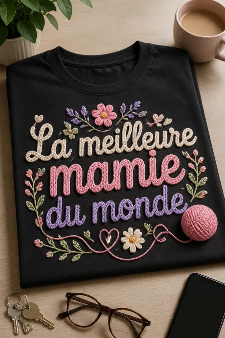 T-shirt mamie Paris : La meilleure mamie du monde