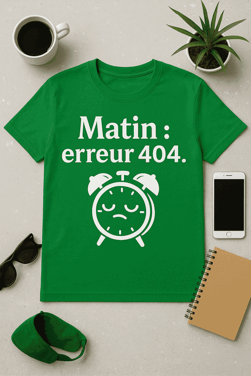 T-shirt Matin : erreur 404