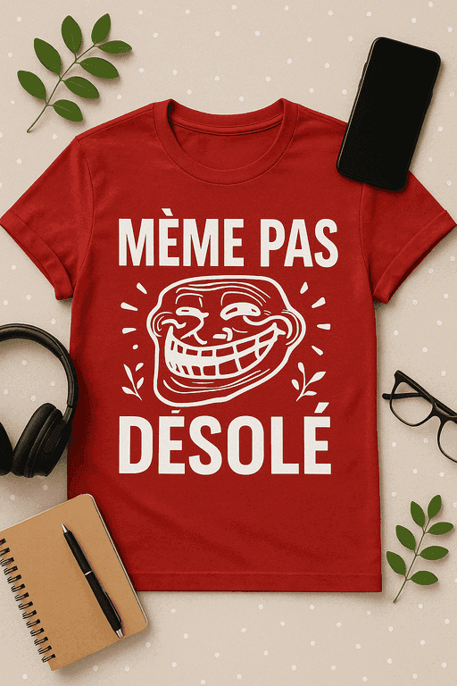 T-shirt Mème pas désolé