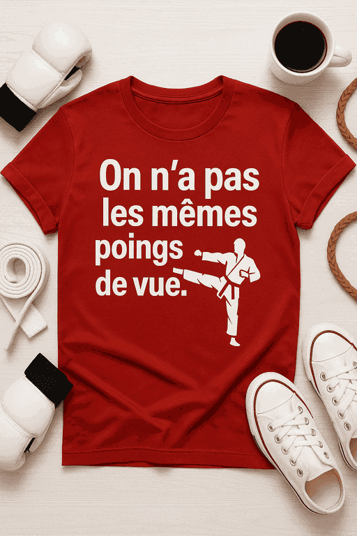T-shirt On n'a pas les mêmes poings de vue