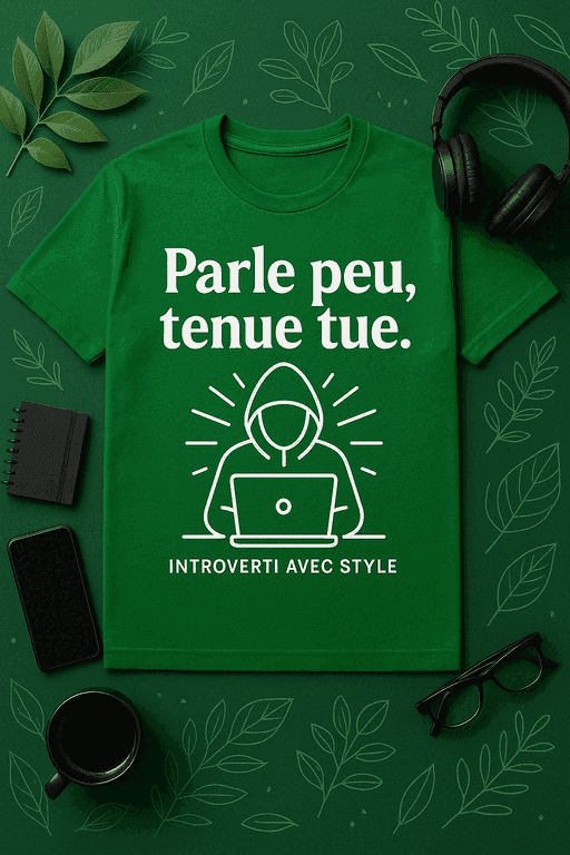 T-shirt Parle peu, tenue tue