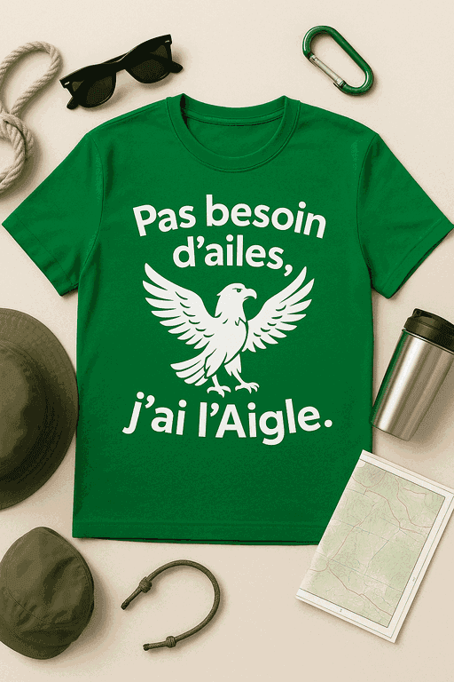 T-shirt Pas besoin d’ailes, j’ai l’Aigle