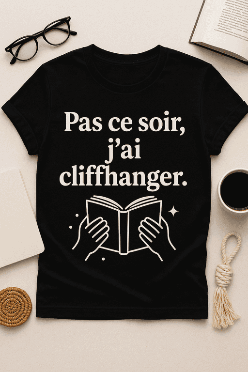 T-shirt Pas ce soir, j’ai cliffhanger