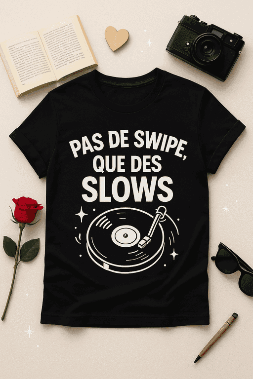 T-shirt Pas de swipe, que des slows