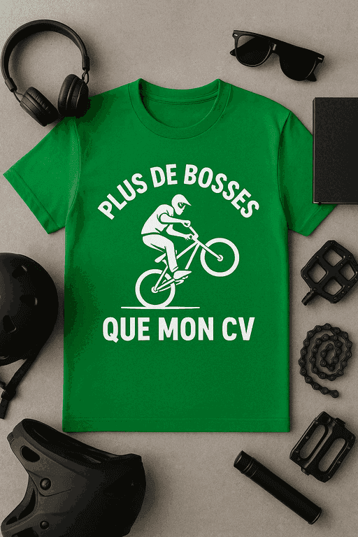 T-shirt "Plus de bosses que mon CV"