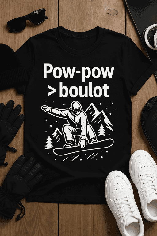 T-shirt Pow-pow > boulot