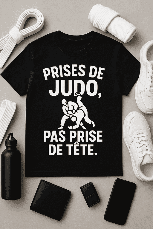 T-shirt Prises de judo, pas prise de tête