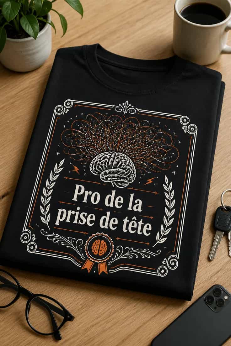 T-shirt Pro de la prise de tête