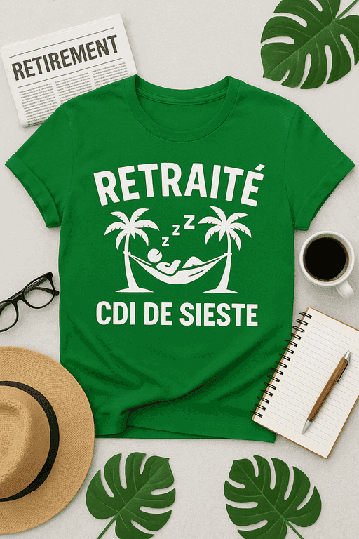 T-shirt Retraité : CDI de sieste