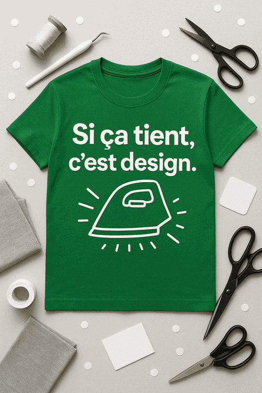 T-shirt Si ça tient, c’est design