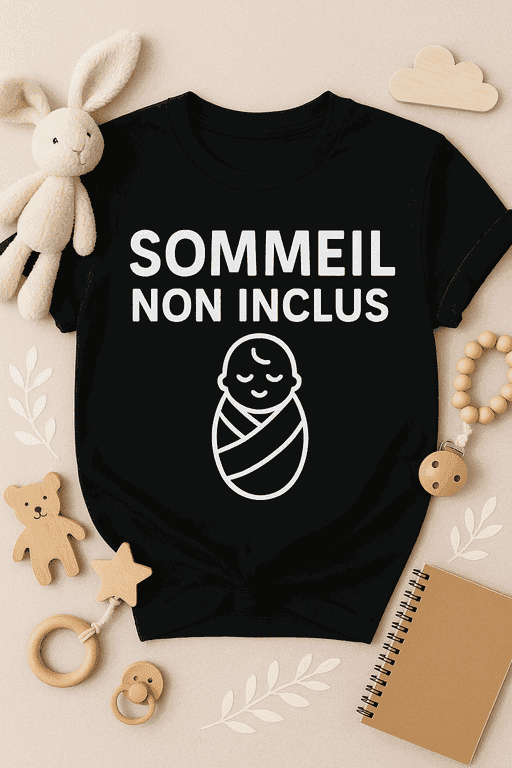 T-shirt sommeil non inclus pour jeunes parents