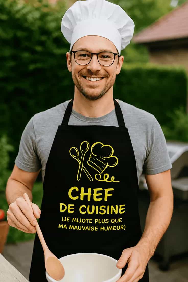 Tablier humoristique Chef de cuisine - CHEF