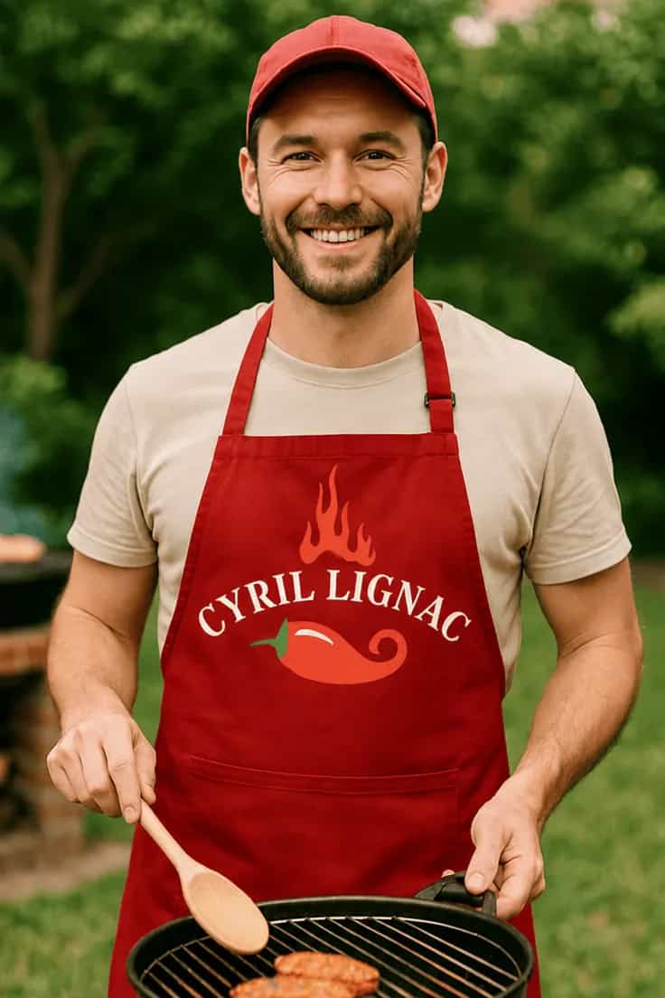 Tablier humoristique Cyril Lignac - CYRIL LIGNAC