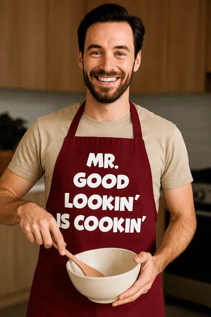 Tablier humoristique Monsieur beau gosse cuisine