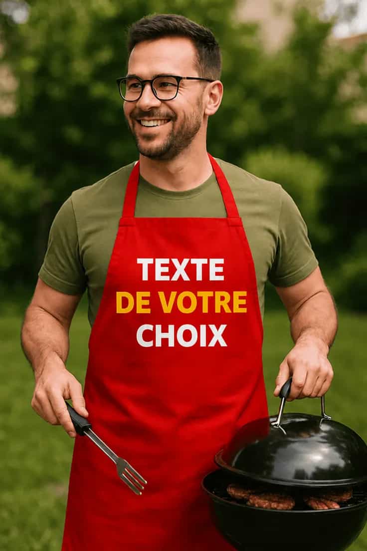 Tablier humoristique Texte de votre choix