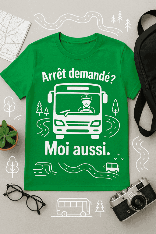 T-shirt "Arrêt demandé ? Moi aussi."