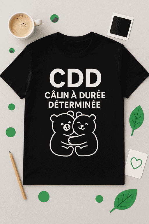 T-shirt CDD : Câlin à Durée Déterminée