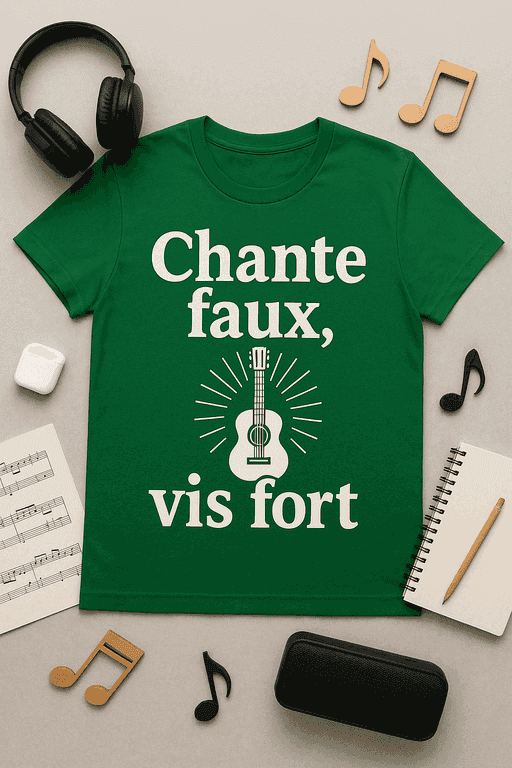 T-shirt Chante faux, vis fort