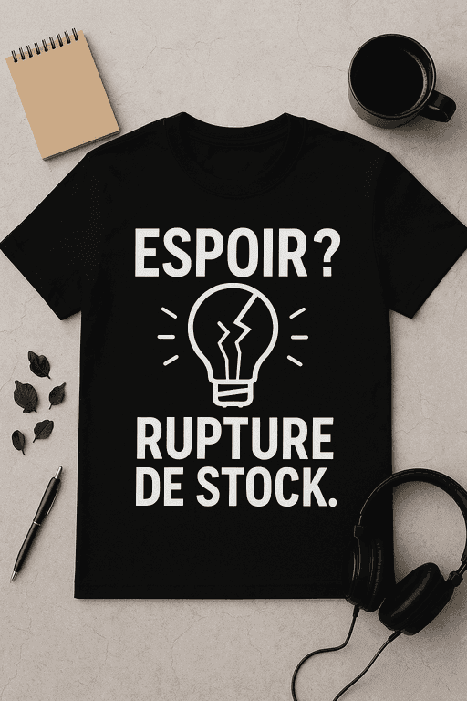 T-shirt - Espoir ? Rupture de stock.