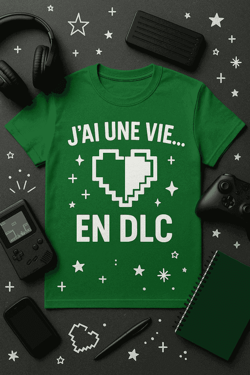 T-shirt Geek - J’ai une vie… en DLC
