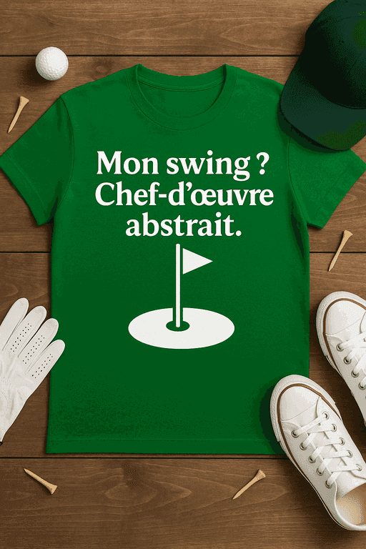 T-shirt Mon swing ? Chef-d'œuvre abstrait.