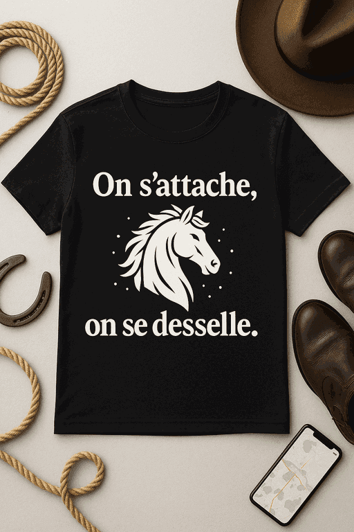 T-shirt On s’attache, on se desselle