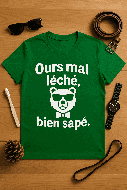 T-shirt Ours mal léché, bien sapé