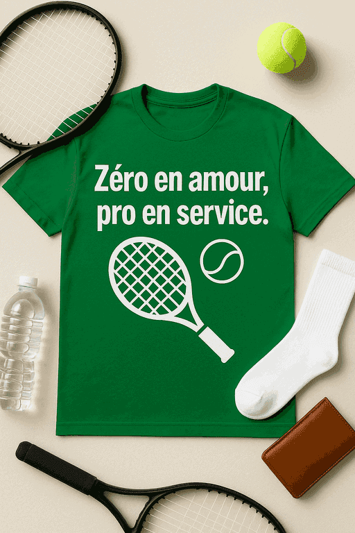 T-shirt Zéro en amour, pro en service