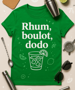 T-shirt Rhum, boulot, dodo