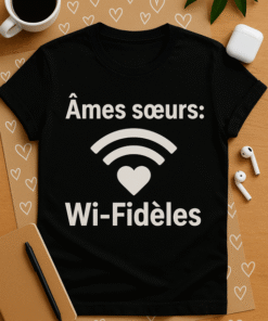 T-shirt Âmes sœurs: Wi-Fidèles