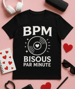 T-shirt BPM : Bisous Par Minute