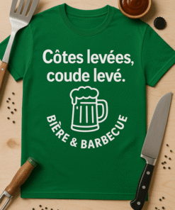 T-shirt Côtes levées, coude levé