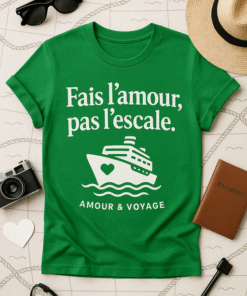 T-shirt Fais l’amour, pas l’escale