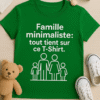 T-shirt Famille Minimaliste