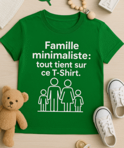 T-shirt Famille Minimaliste
