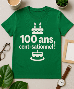 T-shirt 100 ans, cent-sationnel !