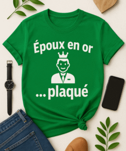 T-shirt Époux en or… plaqué
