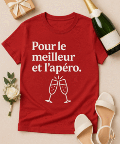 T-shirt Pour le meilleur et l’apéro
