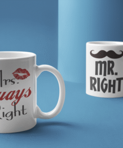 Mr & Mrs Right - Mug (lot de 2)