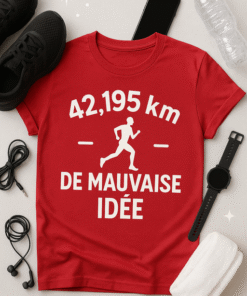 T-shirt - 42,195 km de mauvaise idée
