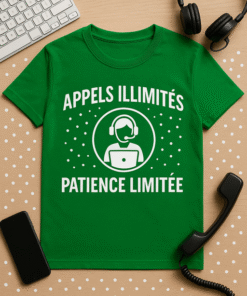 T-shirt Appels illimités, patience limitée
