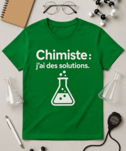 T-shirt Chimiste : j’ai des solutions